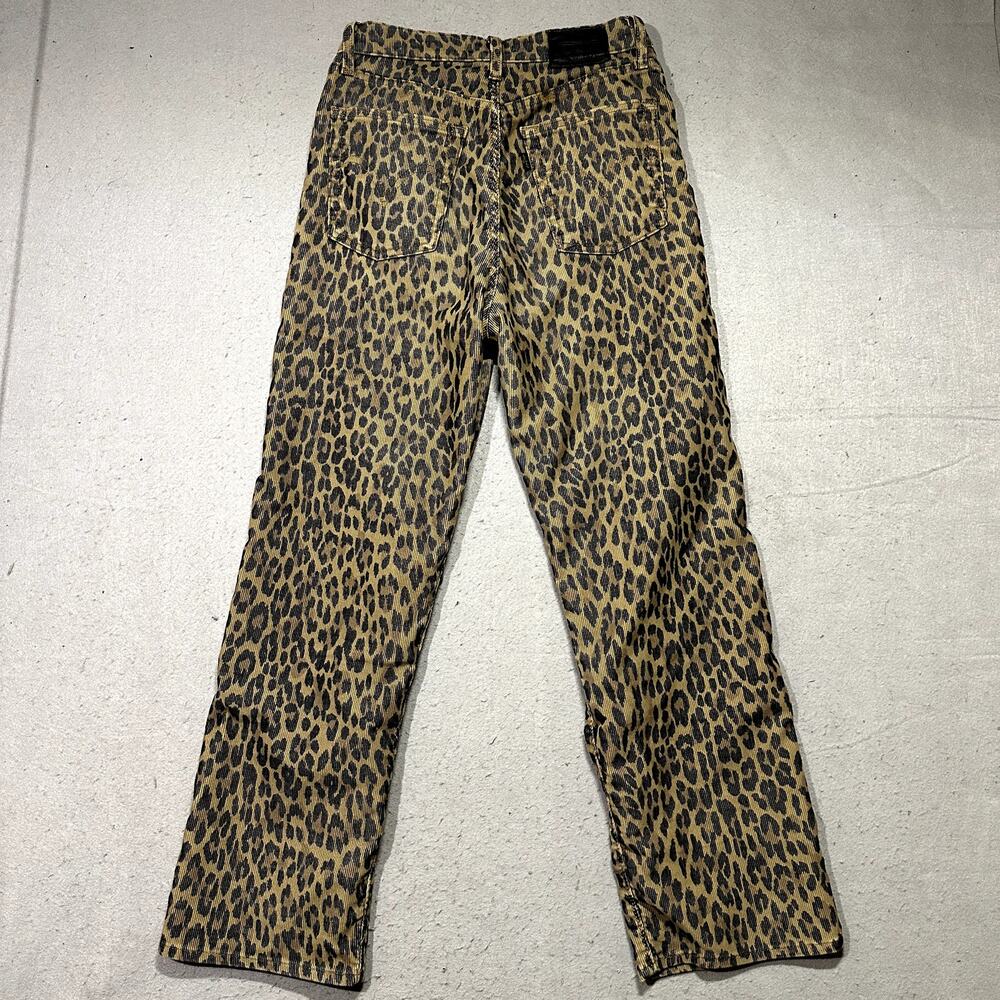 Levi's Cheetah Print Corduroy Pants Women's 27 Premium Rib Cage Straight - Picture 12 of 15